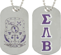 Sigma Lambda Beta Double Sided Dog Tag [Silver]