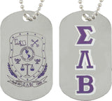 Sigma Lambda Beta Double Sided Dog Tag [Silver]