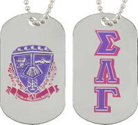 Sigma Lambda Gamma Double Sided Dog Tag [Silver]