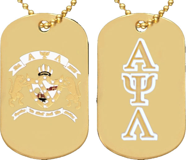 Alpha Psi Lambda Double Sided Dog Tag [Gold]