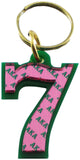Alpha Kappa Alpha Color Mirror Line #7 Keychain [Green]