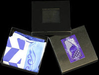 Zeta Phi Beta Satin Scarf With Box [Blue]