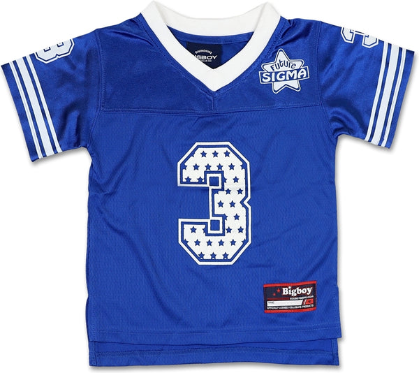 Big Boy Phi Beta Sigma Future Sigma Kids Football Jersey [Royal Blue]