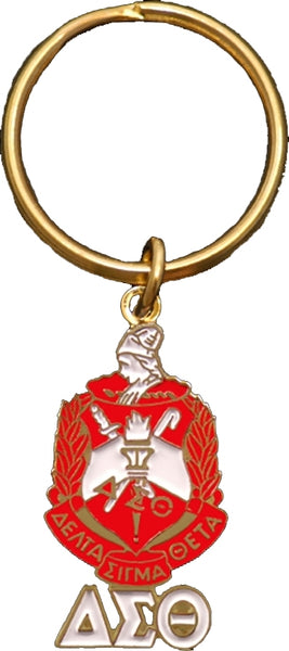 Delta Sigma Theta Crest Key Chain [Gold]
