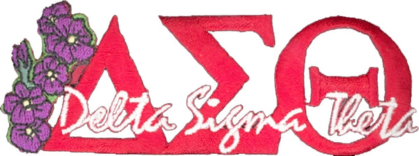 Delta Sigma Theta New Image Violet Iron-On Patch [Red]