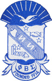 Phi Beta Sigma Shield Emblem Iron-On Patch [Blue]