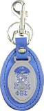 Phi Beta Sigma Leather FOB Key Chain [Blue]