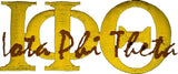 Iota Phi Theta Signature Iron-On Patch [Gold]