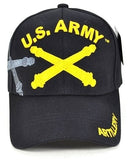 U.S. Army Artillery Badge Shadow Mens Cap [Black]