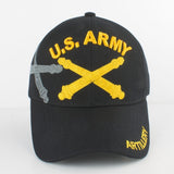 U.S. Army Artillery Badge Shadow Mens Cap [Black]