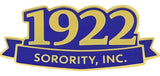 Sigma Gamma Rho 1922 Sorority Inc. Lapel Pin [Gold]
