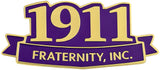 Omega Psi Phi 1911 Fraternity Inc. Lapel Pin [Gold]