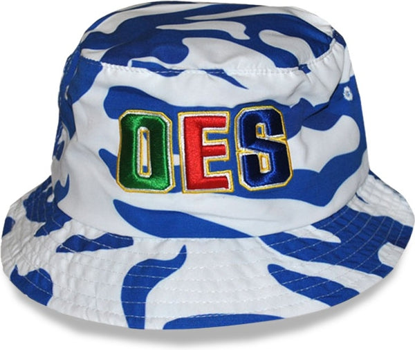 Big Boy Eastern Star Camo Divine S141 Ladies Bucket Hat [Royal Blue]