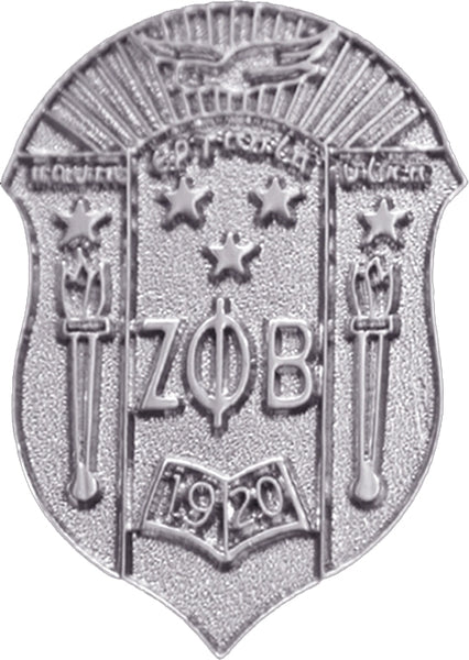 Zeta Phi Beta Sandblast Crest [Silver]