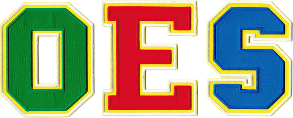 Eastern Star Twill Letter Iron-On Patch Set [Multi-Colored]