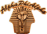 Alpha Phi Alpha Sphinx Head Rocker Lapel Pin [Gold]