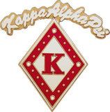 Kappa Alpha Psi K-Diamond Rocker Lapel Pin [Gold]