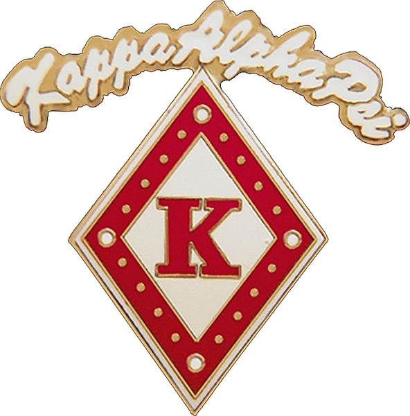 Kappa Alpha Psi K-Diamond Rocker Lapel Pin [Gold]