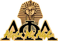 Alpha Phi Alpha Sphinx Head New Image Lapel Pin [Black]