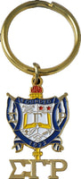 Sigma Gamma Rho Crest Key Chain [Gold]