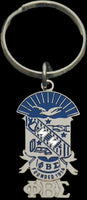 Phi Beta Sigma Shield Key Chain [Silver - 1.5"]