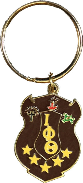 Iota Phi Theta Shield Key Chain [Gold]