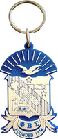 Phi Beta Sigma PVC Shield Key Chain [Blue]