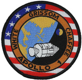 NASA Apollo 1 Iron-On Patch [Black]