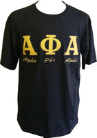 Buffalo Dallas Alpha Phi Alpha Embroidered T-Shirt [Short Sleeve - Black]