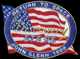 NASA John Glenn Return To Space Iron-On Patch [Red/White/Blue]