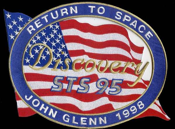 NASA John Glenn Return To Space Iron-On Patch [Red/White/Blue]
