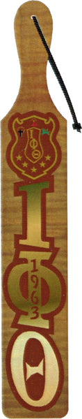 Iota Phi Theta Mirror Letter Wood Paddle [Brown]