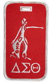 Delta Sigma Theta Lady Fortitude Luggage Tag [Red]