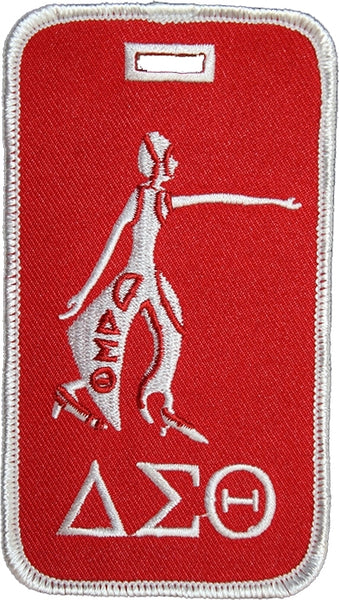 Delta Sigma Theta Lady Fortitude Luggage Tag [Red]