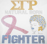 Sigma Gamma Rho Natural Born Fighters Heat Transfer [Gold/Blue]