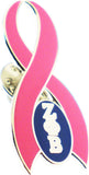 Zeta Phi Beta Pink Ribbon Lapel Pin [Silver]