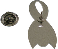 Zeta Phi Beta Pink Ribbon Lapel Pin [Silver]