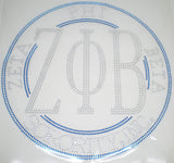 Zeta Phi Beta Sorority, Inc. Circle Heat Transfer [Silver]