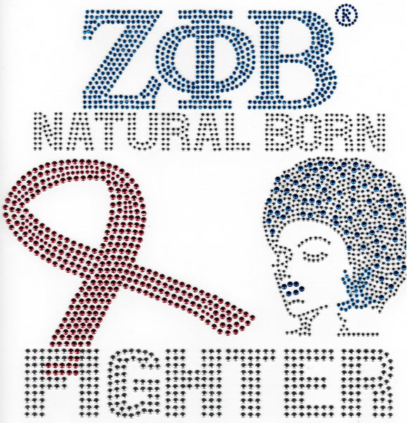 Zeta Phi Beta Natural Born Fighters Heat Transfer [Silver]