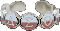 Delta Sigma Theta Metal Friendship Ring [Silver]