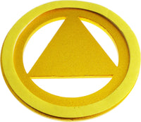 Royal Arch Masons Triple Tau Cut Out Heavy Weight Car Emblem [Red]