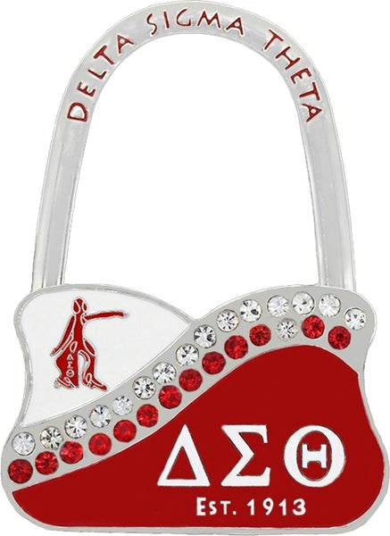Delta Sigma Theta Metal Purse Hanger [Silver]