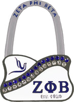 Zeta Phi Beta Metal/Matte Purse Hanger [Silver]