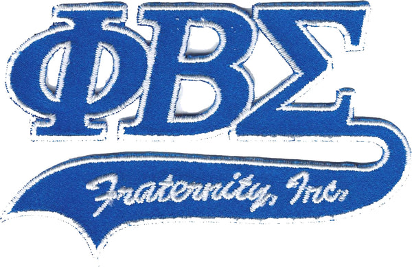 Phi Beta Sigma Tail Tackle Twill Iron-On Patch [Blue]