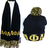 Buffalo Dallas Alpha Phi Alpha Scarf Set [Black]