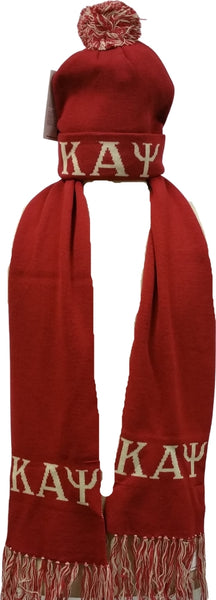 Buffalo Dallas Kappa Alpha Psi Scarf Set [Crimson Red]