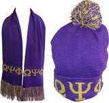 Buffalo Dallas Omega Psi Phi Scarf Set [Purple]