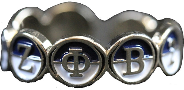 Zeta Phi Beta Metal Friendship Ring [Silver]