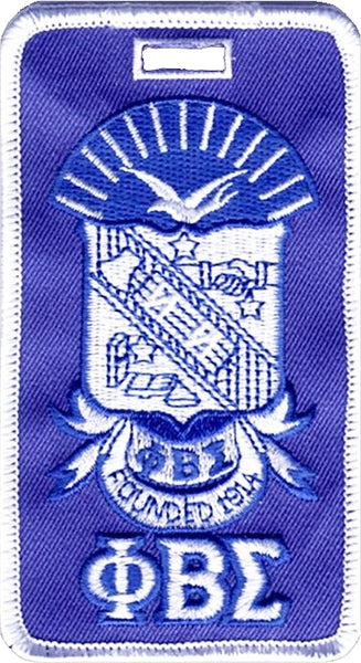 Phi Beta Sigma Shield Luggage Tag [Blue]
