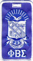 Phi Beta Sigma Shield Luggage Tag [Blue - 4.5" x 2.5"]